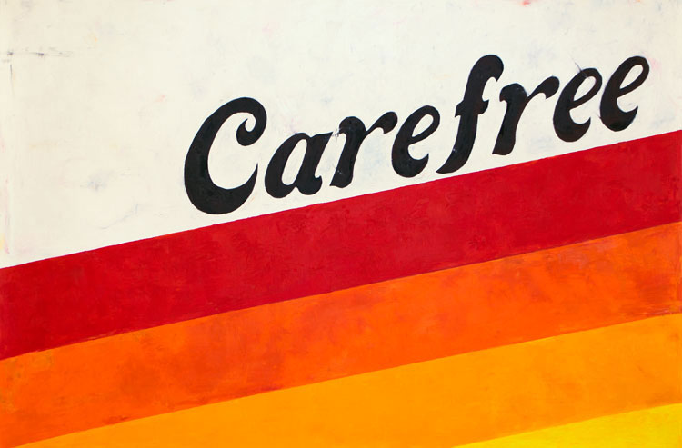 Michael Russell, Carefree, 2016, Oil Pastel on Paper, 42 x 61.875 Inches