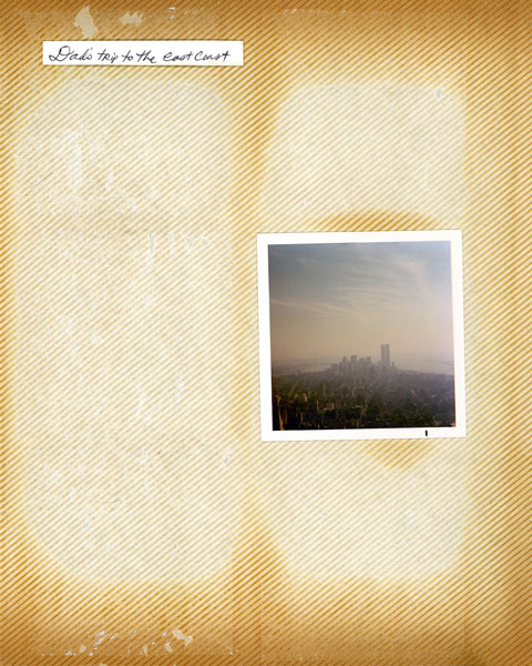 Michael Russell, Dad's Trip to the East Coast, 2016, 21 x 17 Inches, Inkjet Print Dry Mounted on Gatorboard