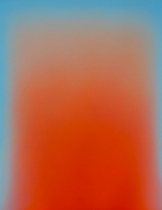 Alex Weinstein, "Celestial Seasonings (Peach Fuzz)," 2026, acrylic on panel, 14 x 11 inches