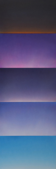 Alex Weinstein, "Love Song," 2026, acrylic on 5 panels, 72.5 x 24 inches