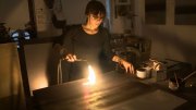 Miya Ando, Artist working on steel