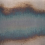 Miya Ando, <i>Tide 3,</i> 2016, Patina on Woven Silver, 53.5 x 53.5 Inches