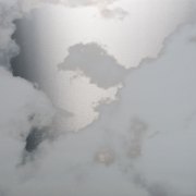 Miya Ando, Clouds, 2017, Ink on Stainless Steel, 49 x 49 Inches
