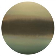 Miya Ando, <i>Green Gold Moon Mandala,</i> 2017, Pigment, Dye, Resin, Urethane, Stainless Steel, 36 Inches Diameter