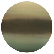 Miya Ando, Green Gold Moon Mandala, 2017, Pigment, Dye, Resin, Urethane, Stainless Steel, 36 Inches Diameter