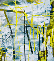 Audrey Tulimiero Welch, Boundary 4, 2012, Acrylic and Plaster on Paper, 30 x 26.5 Inches Unframed, 31.25 Inches x 28.5 Inches Framed