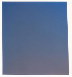 Lisa Bartleson, <i>Gradient 0215.2522.02 Orange Blue,</i> 2015, Mixed Media on Panel, 25 x 23 x 2 Inches