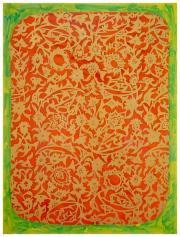 Carole Silverstein, "intimacy with infinity," 2021, Acrylic Ink on Mylar, 48.5 x 36.5 inches (framed)