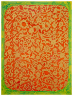 Carole Silverstein, "intimacy with infinity," 2021, Acrylic Ink on Mylar, 48.5 x 36.5 inches (framed)
