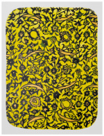 Carole Silverstein, "making peace with the thorns," 2021, Acrylic Ink on Mylar, 48.5 x 36.5 inches (framed)