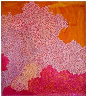 Carole Silverstein, a voluptuous scent, 2014, Acrylic Ink on Mylar, 40 x 36 Inches