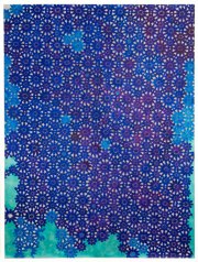 Carole Silverstein, extravagant tastes of deities, 2016, Acrylic Ink on Mylar, 48 x 36 Inches