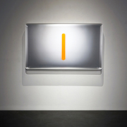 Casper Brindle, "Light Glyph VF," 2022, pigmented formed acrylic, 44 x 74 x 8 inches