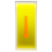 Casper Brindle, "Light Glyph, Yellow," 2023, pigmented acrylic, 23 x 10 inches