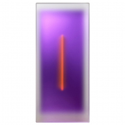 Casper Brindle, "Light Glyph, Violet," 2023, pigmented acrylic, 23 x 10 inches