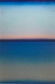 Casper Brindle, <i>Blue Level,</i> 2018, Acrylic, Automotive Paint and Resin, 58 x 38 Inches