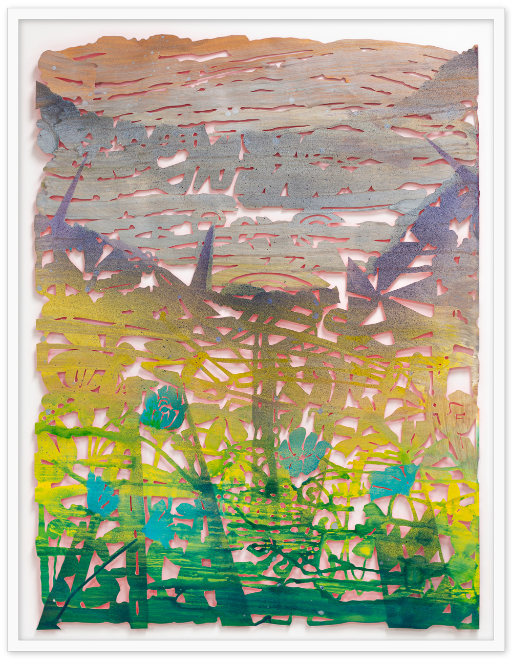 s*o様 むらまつちひろ「my april」F6木製パネル/アートクロス　ミクス Chris Natrop 