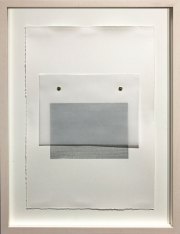 Eric Butcher, G/R 792, 2018 Acrylic, Carborundum, Split Pins on Collaged Paper 19 x 14.5 Inches