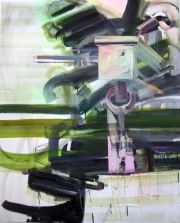 Yvette Gellis, Standing in the Corner #2, 2014, Oil on Canvas, 51.5 x 41.5 Inches