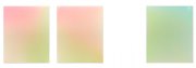 Gilles Teboul, Untitled 2053, Untitled 2049, Untitled 1869, 2017 Acrylic and Resin on Canvas, 15.7 x 19.7 Inches Each