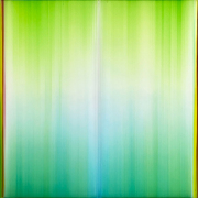 Gregg Renfrow, "Land of the Living," 2023, polymer, pigment on cast acrylic, 48 x 48 inches