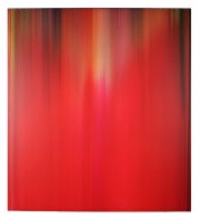 Gregg Renfrow, <i>Gonzalo's Scarlet,</i> 2008, Polymer, Pigment on Cast Acrylic, 56 x 51 Inches