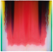 Gregg Renfrow, "Blue Hour in the Garden," 2019, polymer, pigments on cast acrylic, 48 x 48 inches
