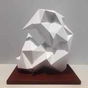 Jud Bergeron, "Psilocybin," 2019, cast resin and paint on hardwood base, 30 x 24 x 14 inches, edition 3 of 9