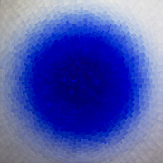 Lisa Bartleson, "Sphere 0426.40.02," 2026, hand-painted drafting film, acrylic, resin on panel, 40 x 40 x 2 inches