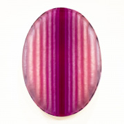 Lisa Bartleson, "Seed Magenta Pale Violet," 2026, sewn sculpted canvas, acrylic, resin, steel on panel, 20 x 15 x 2 inches