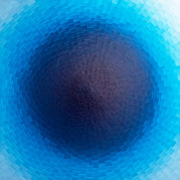 Lisa Bartleson, "Sphere 0426.40.01," 2026, hand-painted drafting film, acrylic, resin on panel, 40 x 40 x 2 inches