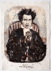 Monica Lundy, <i>William,</i> 2016, Carborundum and Gesso Print on Khadi Paper, 54 x 37 Inches, Edition of 25