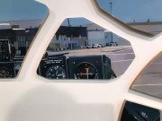 Maria Park and Branden Hookway, Training Setting, 2017, Detail View, Acrylic Reverse Painted on Plexiglas and Mounted on Plywood, 56 x 166 Inches, 26 Panels