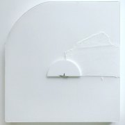 Maria Park and Branden Hookway, Artificial Horizon 1, 2018, Acrylic, Plexiglas, and Wood on High-density EPS, 9 x 8.75 Inches