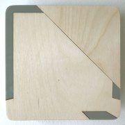 Maria Park and Branden Hookway, Studies in Callibration, 2018, Detail View, Plexiglas and Plywood, 6.75 x 6.75 x 1.5 Inches Each, 9 Pieces