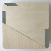 Maria Park and Branden Hookway, Studies in Callibration, 2018, Detail View, Plexiglas and Plywood, 6.75 x 6.75 x 1.5 Inches Each, 9 Pieces