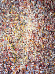 Mark Perlman, "Overview," 2025, oil and wax on panel, 60 x 48 inches