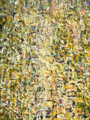 Mark Perlman, "Hindsight," 2026, oil and wax on panel, 48 x 36 inches