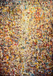 Mark Perlman, "Shifting," 2026, oil and wax on panel, 68 x 48 inches
