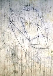 Mark Perlman, Countdown, 2019, Encaustic on Panel, 72 x 48 Inches