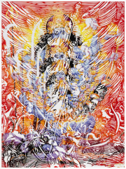 Matthew Picton, <i>The Age of Kali,</i> 2021, altered archival print, UV plexi, 52.25 x 38.5 (framed), edition of 2