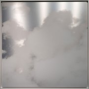 Miya Ando, <i>November Kumo (Cloud) 6,</i> 2017, Ink on Aluminum Composite, 49.5 x 49.5 x 2 Inches Framed