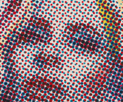 Monica Lundy, "Mary’s Magdalene," 2025 (detail view), acrylic on canvas, 60 x 40.75 inches