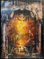 Matthew Picton, "Roma #1," 2025, archival digital photographs, Yupo paper, pins, 52 x 39 inches (framed)