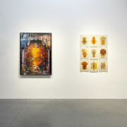 “Obsessive | Compulsive” group show, curated by Eric Butcher, installation view, at Nancy Toomey Fine Art, 2025