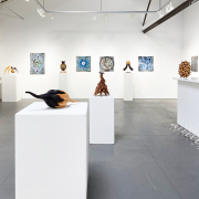 Philip Willem Badenhorst + Eiichi Tsujino <i>Crossroads - Meeting of Minds</i> exhibition installation view at Nancy Toomey Fine Art, 2024