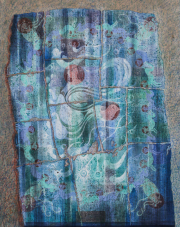 Philip Willem Badenhorst, Relic, 2024, acrylic on Belgian linen canvas, 39.6 x 31.8 inches (unstretched)
