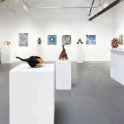 Philip Willem Badenhorst + Eiichi Tsujino <i>Crossroads - Meeting of Minds</i> exhibition installation view at Nancy Toomey Fine Art, 2024