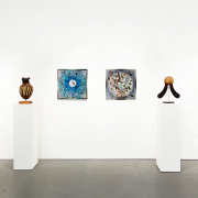 Philip Willem Badenhorst + Eiichi Tsujino <i>Crossroads - Meeting of Minds</i> exhibition installation view at Nancy Toomey Fine Art, 2024