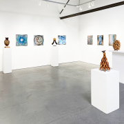 Philip Willem Badenhorst + Eiichi Tsujino <i>Crossroads - Meeting of Minds</i> exhibition installation view at Nancy Toomey Fine Art, 2024